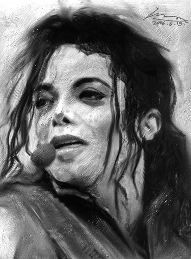 Sculpture titled "michael jackson" by Liu Qiang, Original Artwork