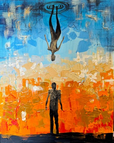 Peinture intitulée "Lost" par Katerina Bogina, Œuvre d'art originale, Acrylique