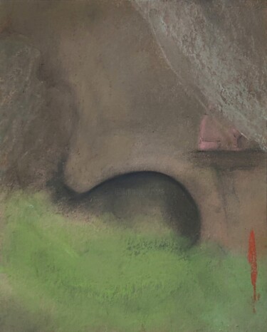 Drawing titled "Pink wine" by Olesya Nikolaeva, Original Artwork, Pastel