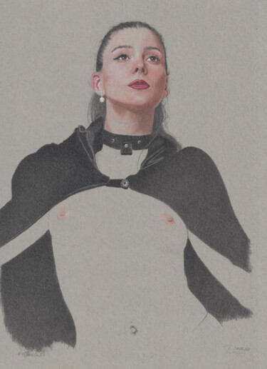 "Black Nr. 35 (18:48)" 图画 标题为“"Black Nr. 35 (18:4…” 由Walter Roos, 原创艺术品, 铅笔