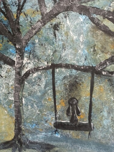 Painting titled "Выхожу один я на до…" by Ekaterina Mosina, Original Artwork, Acrylic