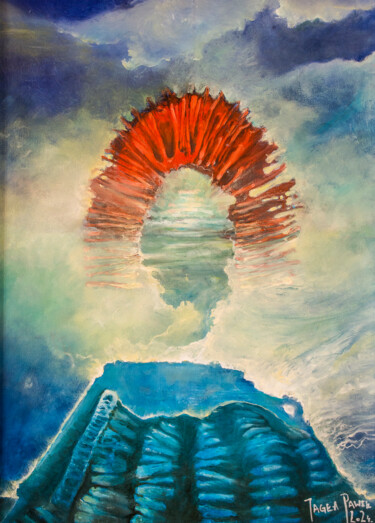 ""TOWER OF BABEL"" başlıklı Tablo Paweł Jagła tarafından, Orijinal sanat, Petrol