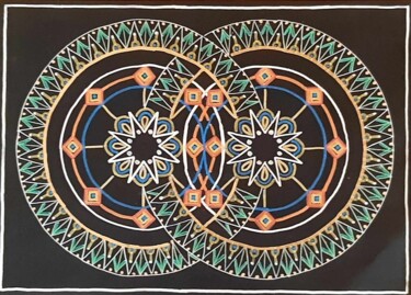 Drawing titled "MITOSE" by Karima Cresp, Original Artwork, Acrylic