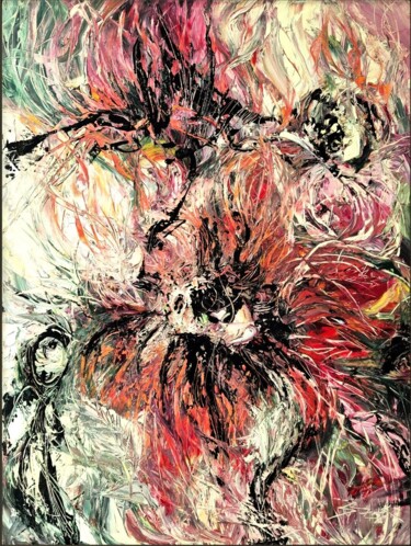 绘画 标题为“FLUIDITY” 由Sonja Brzak, 原创艺术品, 油 安装在木质担架架上