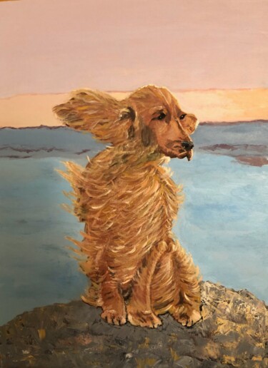 绘画 标题为“Spaniel” 由Ольга Карлина (Olga Karlina), 原创艺术品, 油