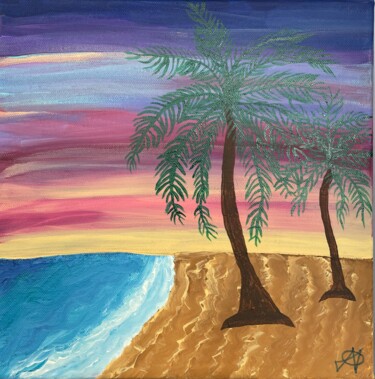 Thoughts beyond the horizon Peinture intitulée "Thoughts beyond the…" par Michaela Unterberger, Œuvre d'art originale, Acrylique