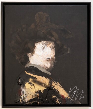 Rembrandt Malerei mit dem Titel "Rembrandt" von Tomoya Nakano, Original-Kunstwerk, Öl Auf Keilrahmen aus Holz montiert
