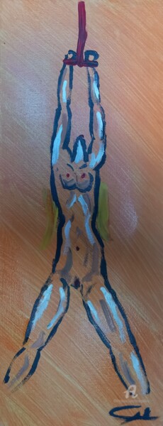 Painting "Dépendance" 绘画 标题为“Painting "Dépendanc…” 由Rikortgallery, 原创艺术品, 丙烯 安装在其他刚性面板上