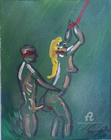 Painting "Intromission" 绘画 标题为“Painting "Intromiss…” 由Rikortgallery, 原创艺术品, 丙烯 安装在其他刚性面板上