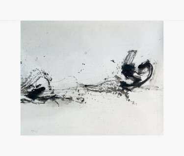 Pittura intitolato "Mouvement émotionne…" da Giovanni.D, Opera d'arte originale, Inchiostro