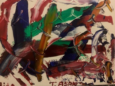 「Hito hito hito=pers…」というタイトルの絵画 Toshio Asakiによって, オリジナルのアートワーク, オイル