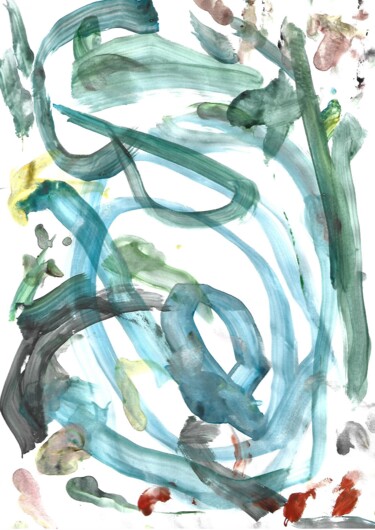 Painting titled "PINTURA DE ANTHONY…" by Paulo Gêneses, Original Artwork, Ink