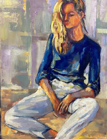 "Nonchalance" başlıklı Tablo Charles Tapiero tarafından, Orijinal sanat, Petrol Ahşap panel üzerine monte edilmiş