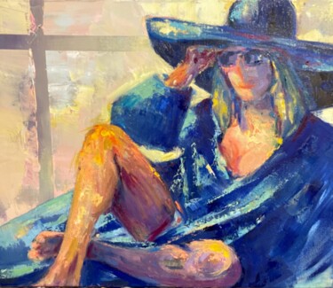 "Au soleil" başlıklı Tablo Charles Tapiero tarafından, Orijinal sanat, Petrol
