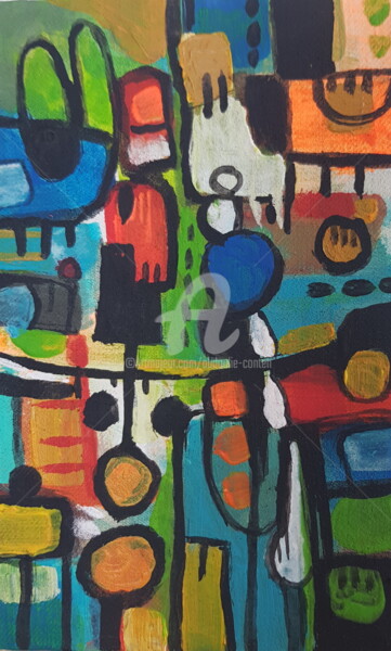 제목이 "Untitled 10"인 미술작품 Abdoulie Conteh로, 원작, 아크릴