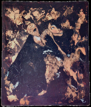 绘画 标题为“Le cavalier du dése…” 由Eleanor Gabriel, 原创艺术品, 丙烯