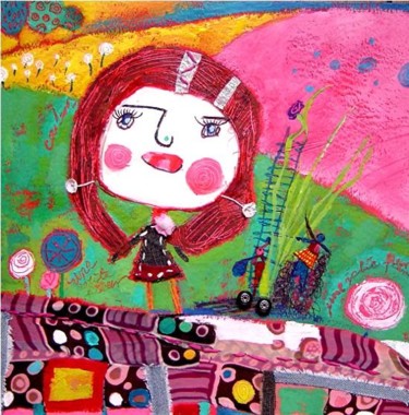 Peinture intitulée "QUI SUIS-JE...?" par Catherine Suchocka, Œuvre d'art originale