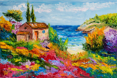 Paradise Bay "Paradise Bay" başlıklı Tablo Vladyslav Durniev tarafından, Orijinal sanat, Petrol Ahşap Sedye çerçevesi üzerine monte edilm…