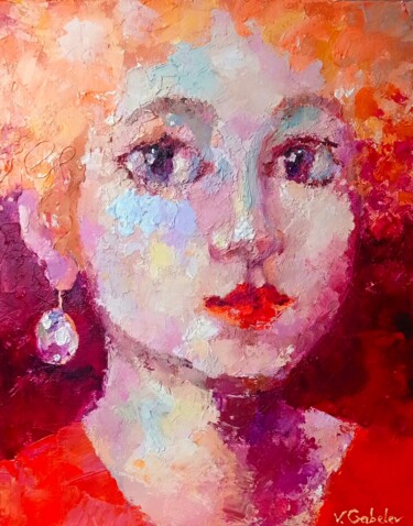 Painting titled "Autumn Portrait" by Vlad Gabelev, Original Artwork, Acrylic