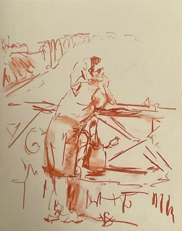 Disegno intitolato "Niagara." da Victoria General, Opera d'arte originale, Matite colorate