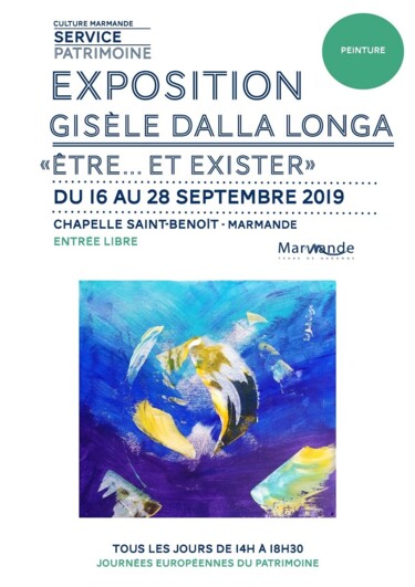 绘画 标题为“JEP2019 Affiche Pré…” 由Gisèle Dalla Longa, 原创艺术品, 丙烯