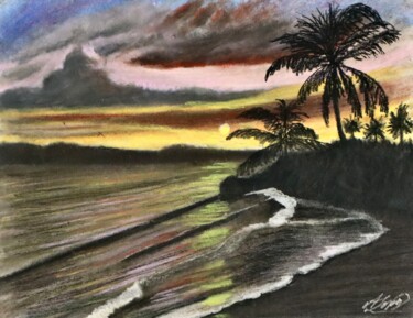 Painting titled "Reflections 08" by Alicia Lopez, Original Artwork, Pastel