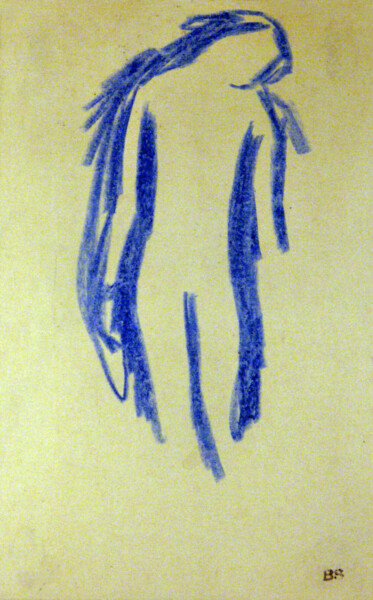 Dibujo titulada "Pieta" por Blago Simeonov, Obra de arte original, Pastel
