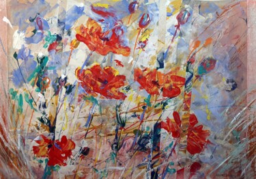 "Fantasy with Flower…" başlıklı Tablo Rakhmet Redzhepov tarafından, Orijinal sanat, Akrilik