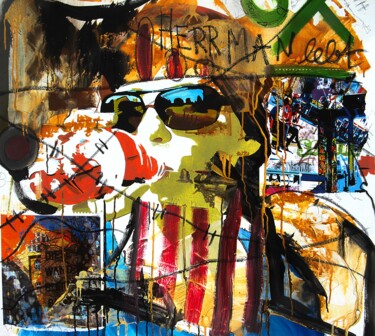 Malerei mit dem Titel "Durst" von Detlev Eilhardt, Original-Kunstwerk, Acryl