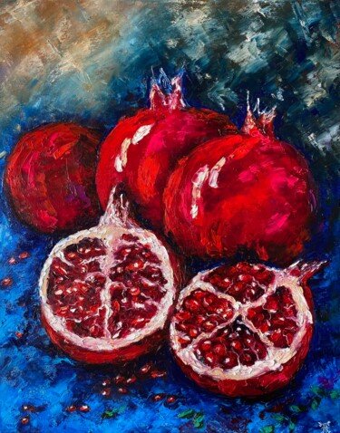 Garner Painting Fruit Original Art Still Life Wall Art 绘画 标题为“Garner Painting Fru…” 由Anastasiya Posylaeva, 原创艺术品, 油 安装在木质担架架上