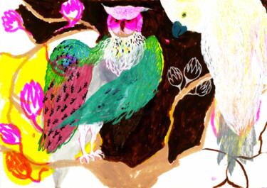 Tekening getiteld "Dancer" door Milena Stosic, Origineel Kunstwerk, Acryl