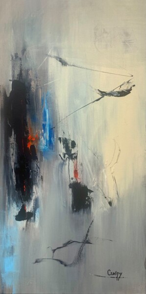 Peinture intitulée "Chant d'hiver" par Monique Crespy, Œuvre d'art originale, Acrylique Monté sur Châssis en bois