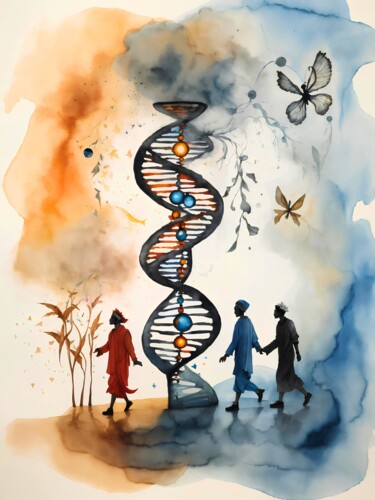 数字艺术 标题为“Helix Dawn” 由Tucari P, 原创艺术品, 数字油画