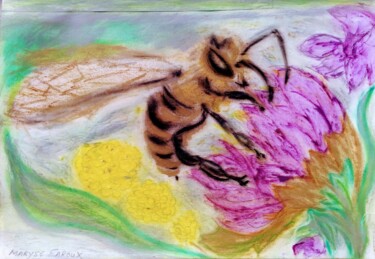 绘画 标题为“Apis” 由Maryse Faroux-Petiteau, 原创艺术品, 粉彩