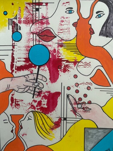 Offrandes Peinture intitulée "Offrandes" par Philippe Bourbonneux, Œuvre d'art originale, Acrylique