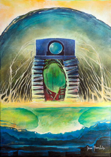 绘画 标题为“"Gate"” 由Paweł Jagła, 原创艺术品, 丙烯