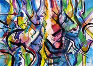 绘画 标题为“"Fragmentation of S…” 由Julian Garcia-Viso, 原创艺术品, 水彩