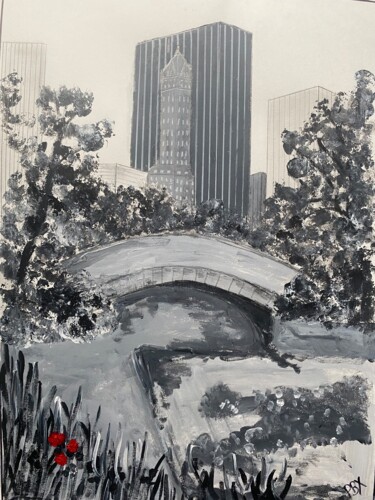 Peinture intitulée "Park" par Philippe Bourbonneux, Œuvre d'art originale, Acrylique