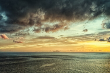 Photography titled "Saba Sunset" by Michel Dol, Original Artwork, Digital Photography