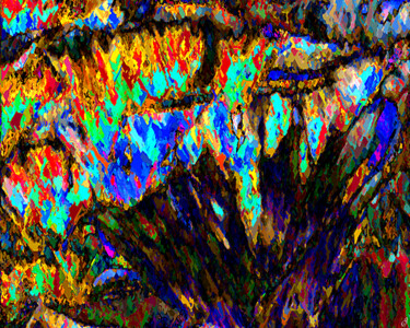 Digital Arts titled "Visionnaire de paix" by Cj Perin, Original Artwork, Digital Painting