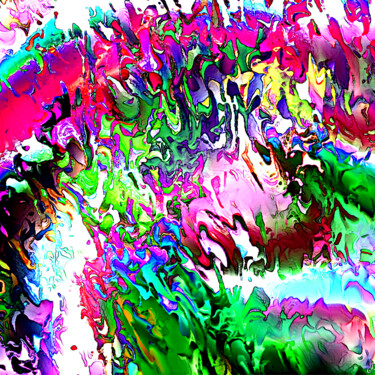 Digital Arts titled "Vénérer la paix" by Cj Perin, Original Artwork, Digital Painting