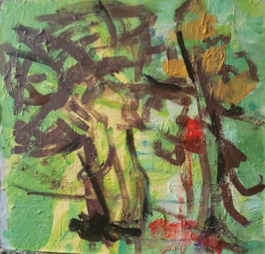 Картина под названием "Конец осени." - Tatyana Zakharova, Подлинное произведение искусства, Акрил