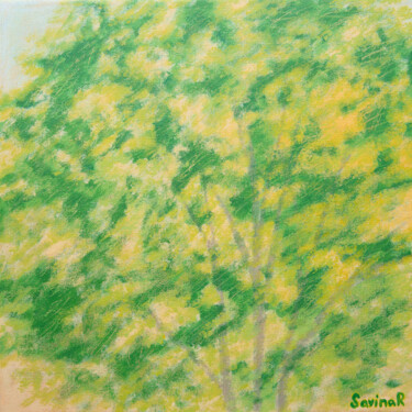 Sunbeam Painting titled "Sunbeam" by Rimma Savina, Original Artwork, Acrylic Mounted on Wood Stretcher frame