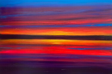 Painting titled "Fading Dreams and M…" by Julia Everett, Original Artwork, Oil Mounted on Wood Stretcher frame