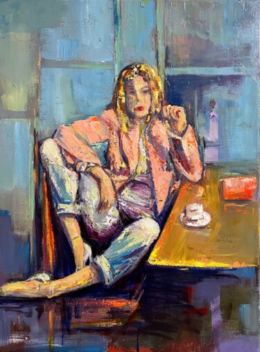 "cool" başlıklı Tablo Charles Tapiero tarafından, Orijinal sanat, Petrol