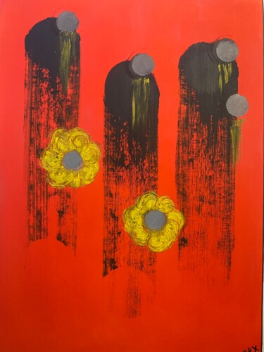 Peinture intitulée "Recueillement" par Philippe Bourbonneux, Œuvre d'art originale, Huile