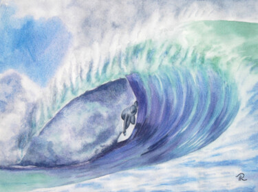 Peinture intitulée "AQUARELLE originale…" par Isabelle Redonnet, Œuvre d'art originale, Aquarelle