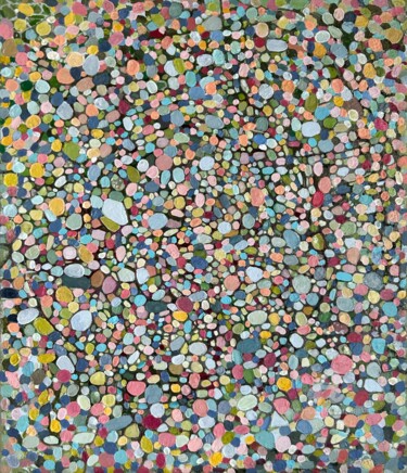 绘画 标题为“Middle abstract dot…” 由Julia Brinkfrau, 原创艺术品, 油