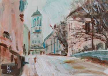 "Vyborg Clock tower" başlıklı Tablo Ilia Glebov tarafından, Orijinal sanat, Akrilik