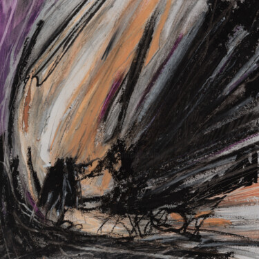 Peinture intitulée "#261, "la lettre tr…" par Michel Debray, Œuvre d'art originale, Acrylique Monté sur Carton